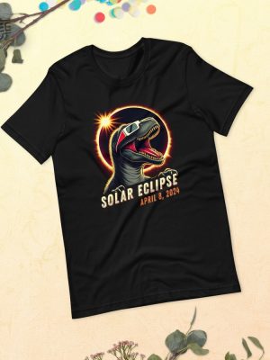 Totality Dinosaur Shirt Path Of Totality Shirt Dinosaur Astronomy Party April 8 2024 Total Solar Eclipse Astrology Celestial Event Unique revetee 3