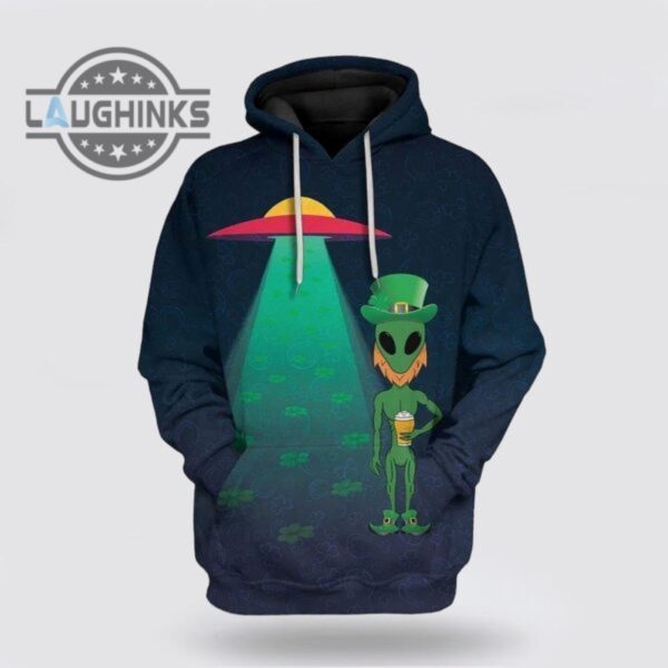 st patricks day hoodie alien st patricks day over print 3d hoodie tshirt sweatshirt mens womens irish saint pattys day gift lucky clovers shamrock tee laughinks 1