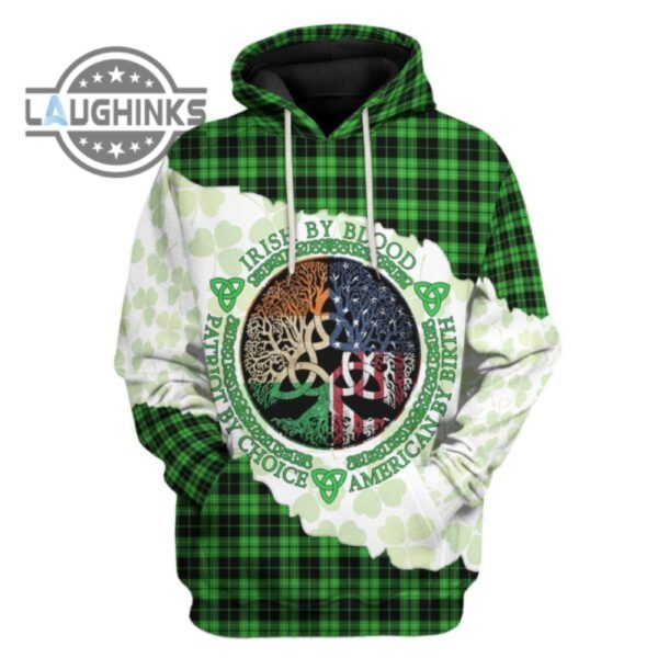 st patricks day irish by blood tshirt hoodie apparel tshirt sweatshirt mens womens irish saint pattys day gift lucky clovers shamrock tee laughinks 1