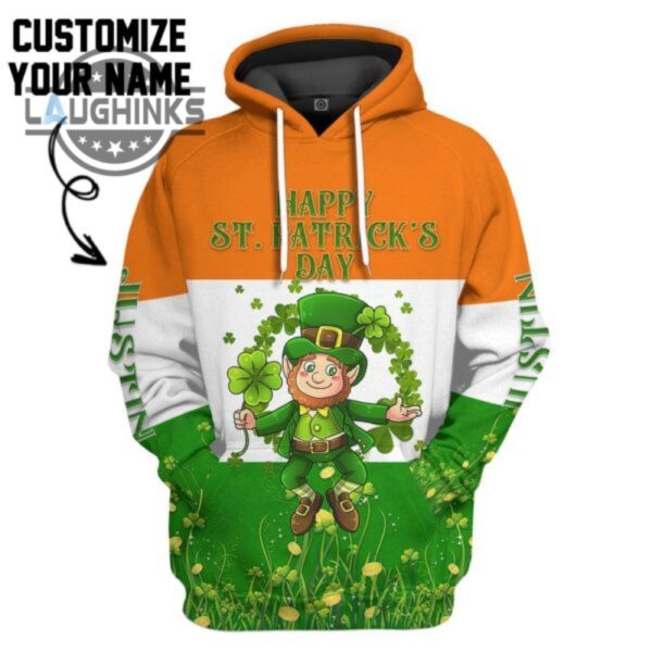happy st patricks day shamrock custom name tshirt hoodie apparel tshirt sweatshirt mens womens irish saint pattys day gift lucky clovers shamrock tee laughinks 1