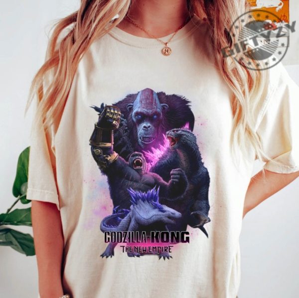 Godzilla X Kong The New Empire 2024 Shirt Godzilla X Kong Sweatshirt Godzilla Movie Hoodie Unisex Tshirt Godzilla Movie 2024 Shirt giftyzy 2