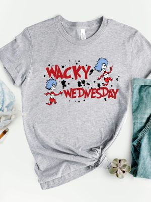 Wacky Wednesday Dr Seuss Tshirt Funny Reading Day Shirt Cat In The Hat Book Lover Tee Read Across America Wacky Wednesday Outfits revetee 4