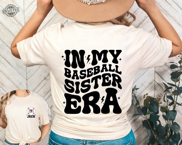 Custom Baseball Sister Shirt In My Baseball Sister Era Shirt Game Day Shirt Sport Sister Shirt Baseball Lover Tee Baseball Sister Shirt revetee 1