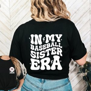 Custom Baseball Sister Shirt In My Baseball Sister Era Shirt Game Day Shirt Sport Sister Shirt Baseball Lover Tee Baseball Sister Shirt revetee 3