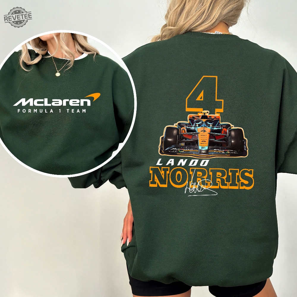 Lando Norris Formula One Sweatshirt F1 Two Sides Sweatshirt Lando Norris Shirt Norris F1 Sweater Lando Norris 4 F1 Two Sides Shirt