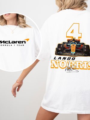 Lando Norris Formula One Sweatshirt F1 Two Sides Sweatshirt Lando Norris Shirt Norris F1 Sweater Lando Norris 4 F1 Two Sides Shirt revetee 3