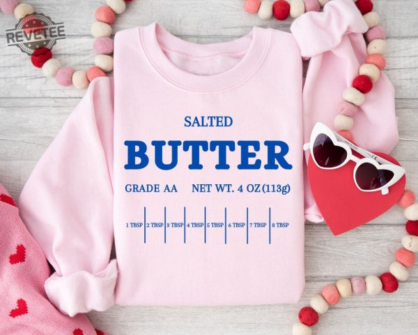 Vintage Salted Butter Sweatshirt Butter Sweatshirt Funny Baking Shirt Baker Gift Foodie Gift Salted Butter Shirt Stick Of Butter revetee 2