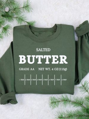 Vintage Salted Butter Sweatshirt Butter Sweatshirt Funny Baking Shirt Baker Gift Foodie Gift Salted Butter Shirt Stick Of Butter revetee 3