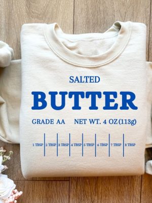 Vintage Salted Butter Sweatshirt Butter Sweatshirt Funny Baking Shirt Baker Gift Foodie Gift Salted Butter Shirt Stick Of Butter revetee 5