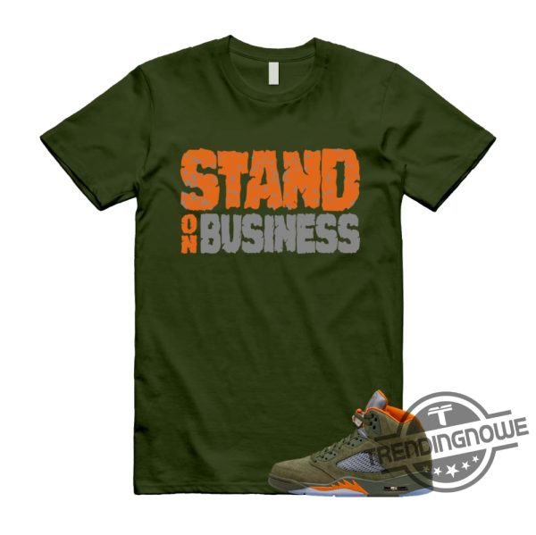 5 Olive Army Solar Orange Shirt Match Sob Olive Green And Orange Shirt Olive Green 5S Shirt trendingnowe 1