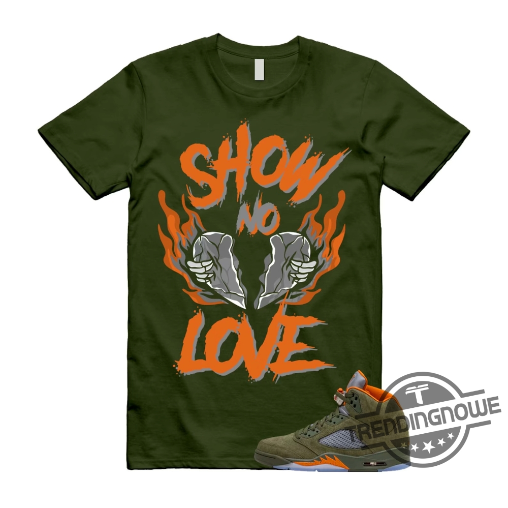 5 Olive Army Solar Orange Shirt Match No Love Olive Green And Orange Shirt Olive Green 5S Shirt