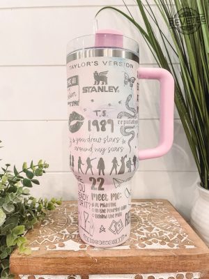 The Eras Stanley 40Oz Quencher H2.0 Tumbler Music Cup Stanley H2.0 Quencher Stanley Tumbler Gift For Fan Eras Tour Taylor Swift Merch revetee 2