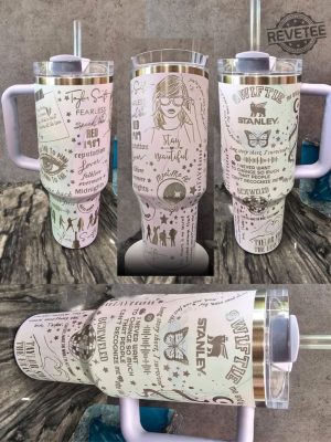 The Eras Stanley 40Oz Quencher H2.0 Tumbler Music Cup Stanley H2.0 Quencher Stanley Tumbler Gift For Fan Eras Tour Taylor Swift Merch revetee 5