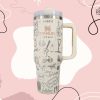 Taylor Swift Engraved Stanley Tumbler With Handle And Straw 360 Full Wrap Design 40Oz Stainless Steel Water Bottle Taylor Swift Merch revetee 1