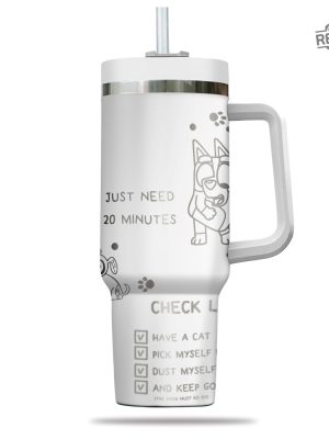 Bluey Heeler Dog 40Oz Engraved Tumbler Bluey Dog Mum 40Oz Tumble Gift For Mom Gift For Dad Unique revetee 2