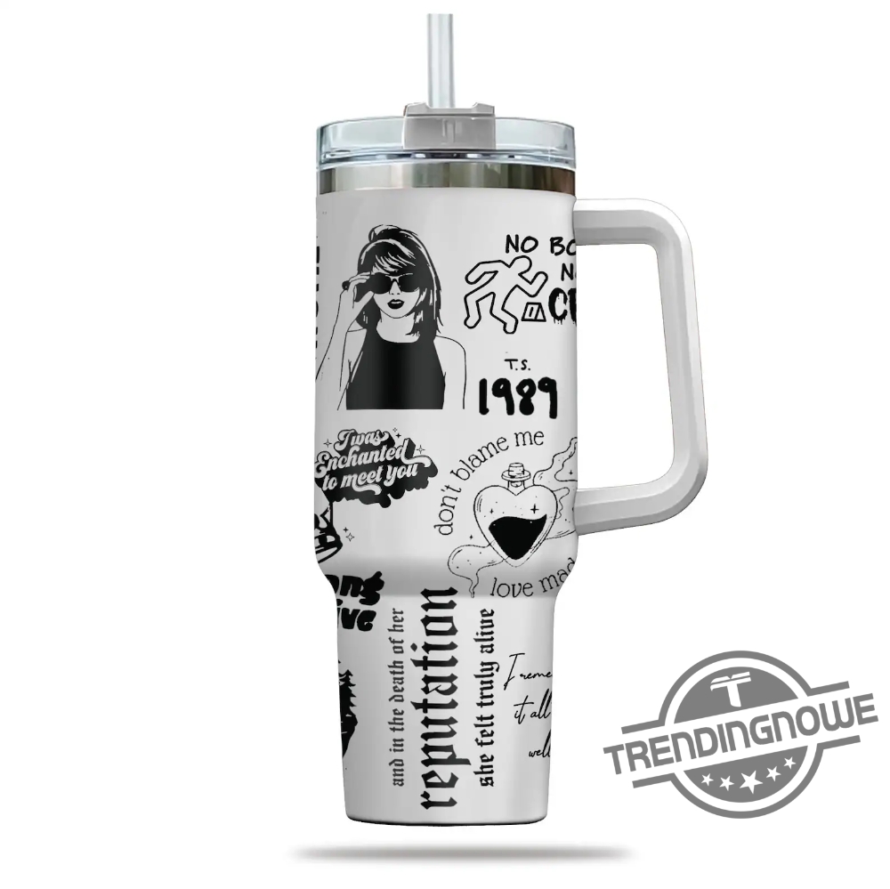The Eras Tour Stanley Tumbler 40Oz Tumbler Taylor Swiftie Tumbler Stanley Cup For Christmas Gifts Midnight 1989