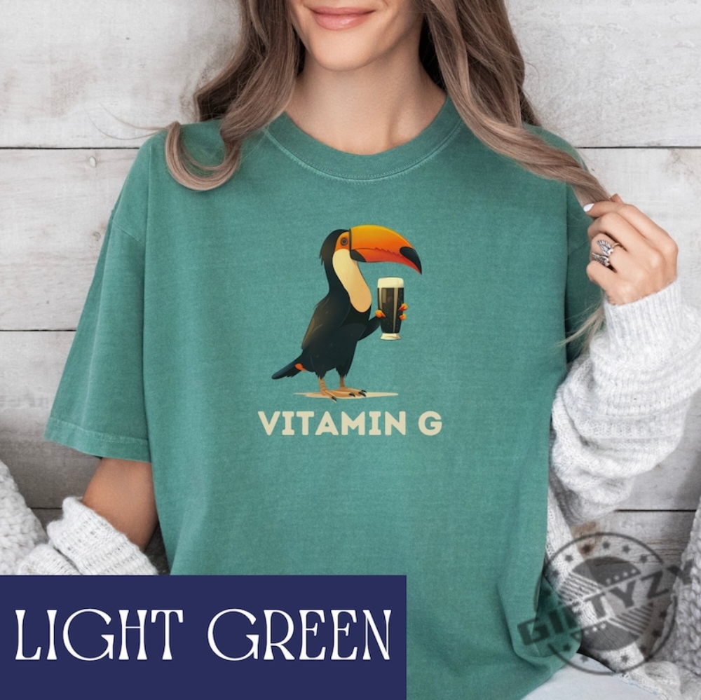 Vitamin G For St Patricks Day Shirt Guinness Sweatshirt Luck Of The Irish Tshirt Lucky Green Hoodie Shamrock And Roll Shirt