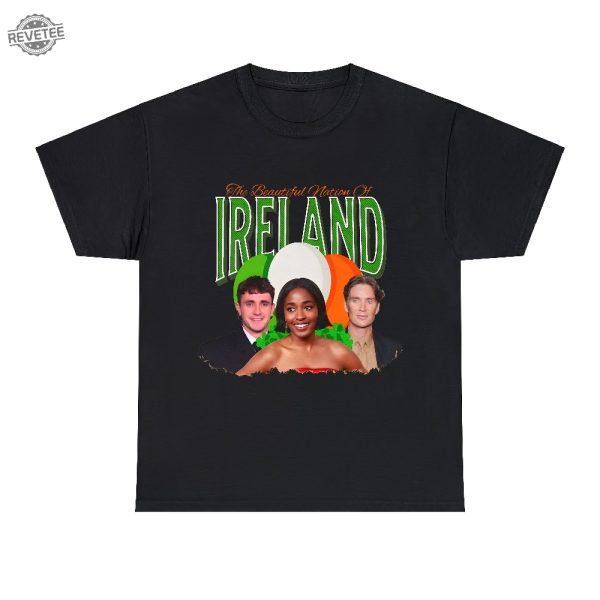 Funny St Patricks Day Shirt Paddys Day Tee Paul Mescal Merch Cillian Murphy Irish Shirt Ayo Edebiri Ireland Meme Tee March Holidays Unique revetee 1