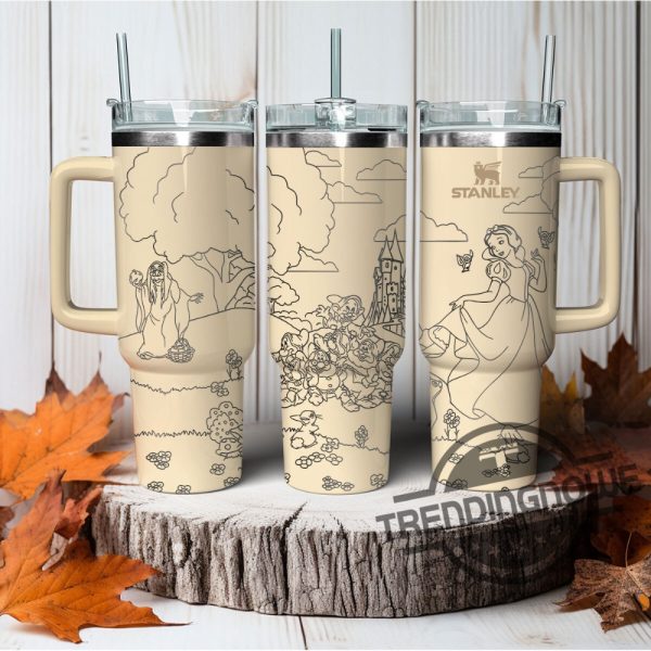Snow White Princess Stanley Cup Snow White Princess Engraved Stanley Tumbler Birthday Gift For Wife Or Daughter Just Because Friend Gift trendingnowe.com 3