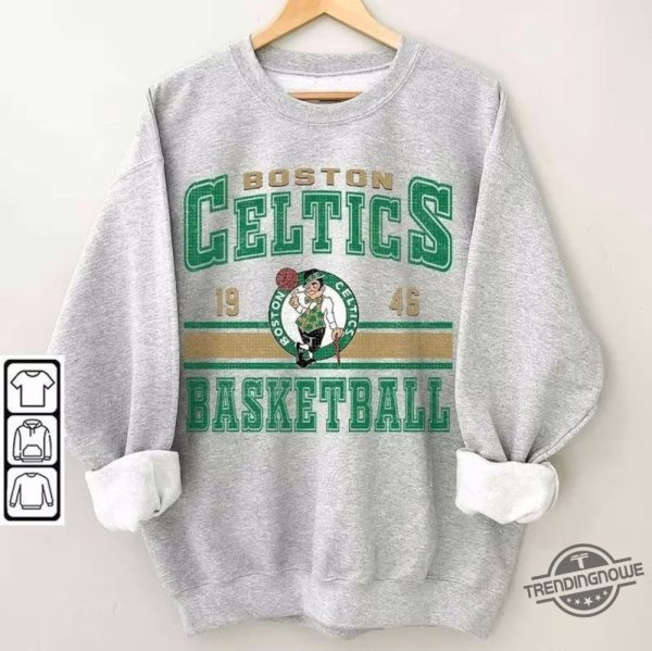 Retro Boston Basketball Sweatshirt Celtics Shirt Gift For Fan Celtics Basketball Boston Basketball Shirt Somos Los Celtics Shirt trendingnowe 1