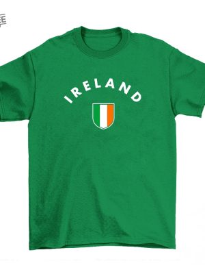 Ireland Personalised Shirt Name Number Adults Kids Baby Family Organic Cotton Irish Rugby Football Sports Ireland Football Shirt Unique revetee 2