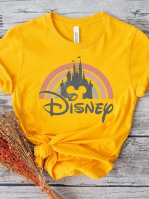 Disney Rainbow Castle Shirt Disney Vintage Disney Family Shirt Disney Castle Shirt Disney Retro Shirtdisney Tshirt Disney T Shirt Women Unique revetee 2