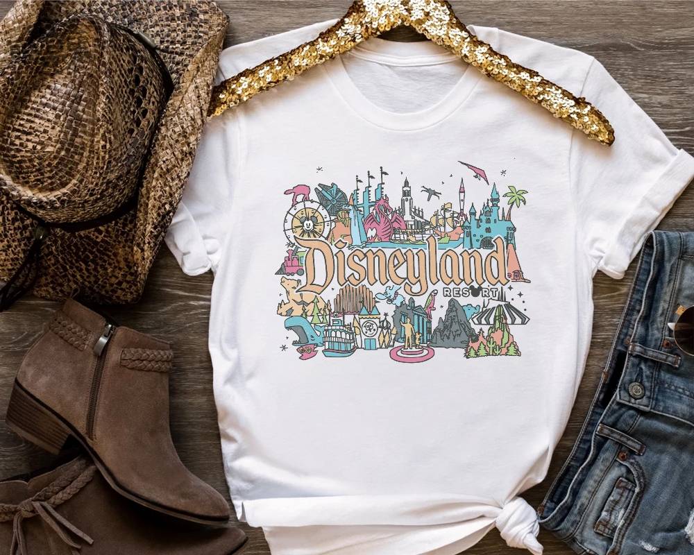 Disneyland Resort Happiest Place On Earth Vintage Shirt Magic Kingdom Holiday Wdw Shirt Disneyland Paris Unique revetee 3