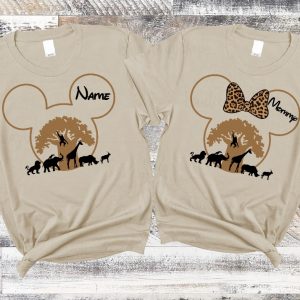 Disney Animal Kingdom Shirts Safari Family Matching Shirts Disney Trip Shirt Disney Birthday Shirt Disneyworld Custom Name Shirt Unique revetee 2