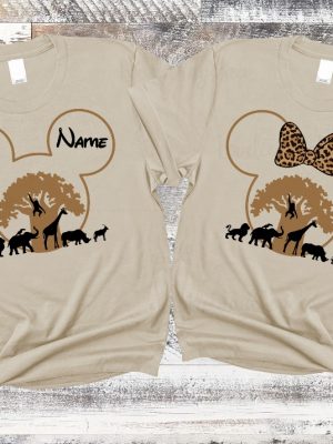 Disney Animal Kingdom Shirts Safari Family Matching Shirts Disney Trip Shirt Disney Birthday Shirt Disneyworld Custom Name Shirt Unique revetee 2