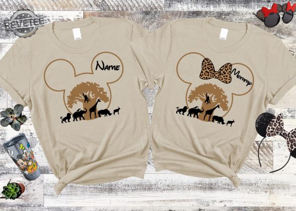 Disney Animal Kingdom Shirts Safari Family Matching Shirts Disney Trip Shirt Disney Birthday Shirt Disneyworld Custom Name Shirt Unique revetee 2