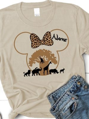 Disney Animal Kingdom Shirts Safari Family Matching Shirts Disney Trip Shirt Disney Birthday Shirt Disneyworld Custom Name Shirt Unique revetee 3