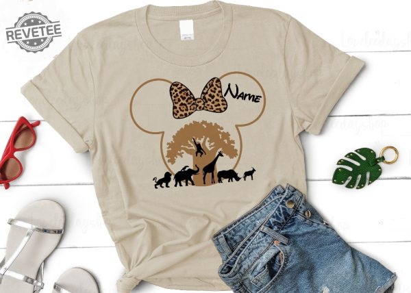 Disney Animal Kingdom Shirts Safari Family Matching Shirts Disney Trip Shirt Disney Birthday Shirt Disneyworld Custom Name Shirt Unique revetee 3