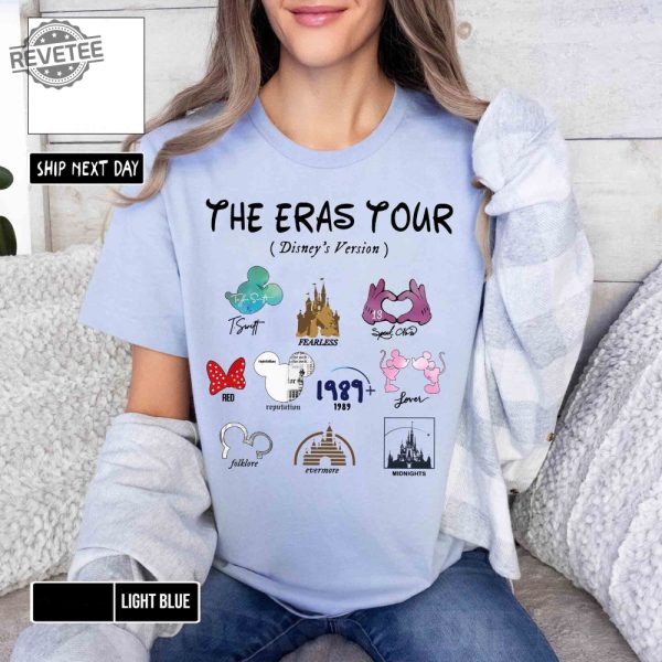 The Eras Tour Shirt Disney Version Shirt Retro Disneyland Castle Shirt Mickey Minnie Eras Tour Shirt Magic Kingdom Shirt Unique revetee 1