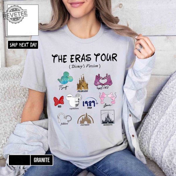 The Eras Tour Shirt Disney Version Shirt Retro Disneyland Castle Shirt Mickey Minnie Eras Tour Shirt Magic Kingdom Shirt Unique revetee 2