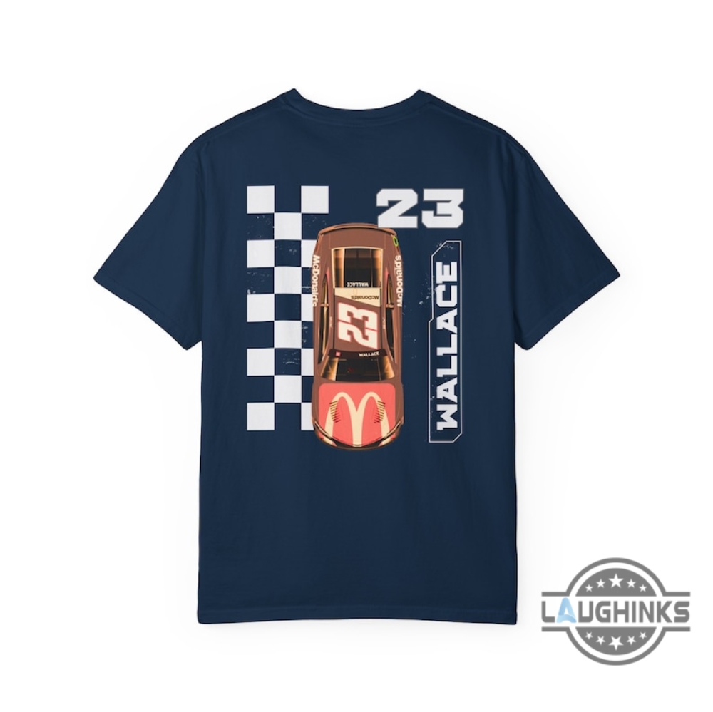 Bubba Wallace Tshirt Sweatshirt Hoodie Mens Womens 2 Sided Las Vegas Car Race Tee Bubba Wallace Nascar Shirts Gift For Nascar Driver Nascar Racing Lover