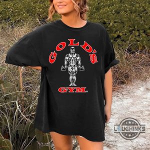 golds gym tshirt sweatshirt hoodie golds gym hanwell harrow dagenham shirts red classic workout tee pump cover fitness weightlifting exercise gift laughinks 1