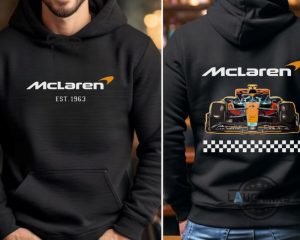 mclaren f1 sweatshirt tshirt hoodie mens womens 2 sided formula one mclaren crewneck shirts mclaren lando norris oscar piastri gift for car racing lovers laughinks 1