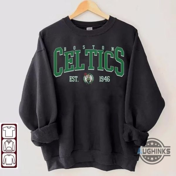 vintage celtics sweatshirt tshirt hoodie mens womens retro styled boston celtic basketball shirts celtics 90s crewneck nba all star game day tee gift for fans laughinks 1