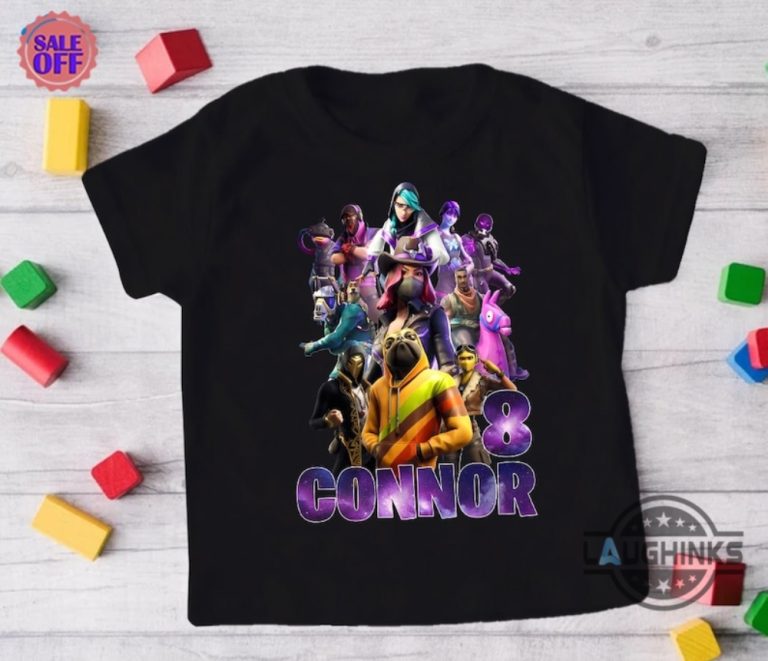 T-Shirt Fortnite Logo - Noir - 100% Coton - Manches Courtes - Pour Garçons Et Filles Fans De Jeu