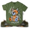Set Jordan 5 Olive Army Solar Orange Shirt Match Dopeskill Jordan 5 Olive Shirt Sweatshirt Hoodie trendingnowe 2