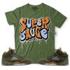 Set Jordan 5 Olive Army Solar Orange Shirt Match Dopeskill Jordan 5 Olive Shirt Sweatshirt Hoodie trendingnowe 7