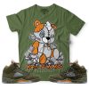 Set Jordan 5 Olive Army Solar Orange Shirt Match Dopeskill Jordan 5 Olive Shirt Sweatshirt Hoodie trendingnowe 9