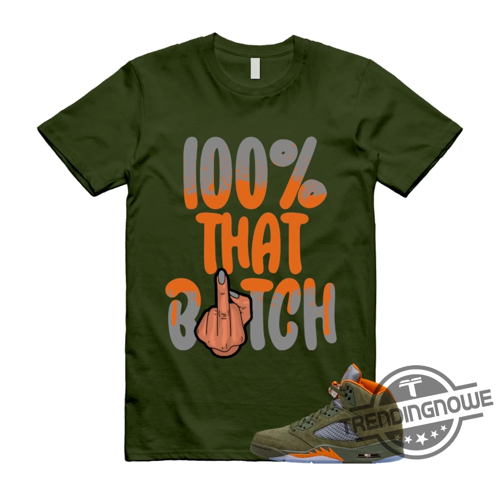 Jordan 5 Olive Army Solar Orange Shirt Match 100 Jordan 5 Olive Shirt Sweatshirt Hoodie