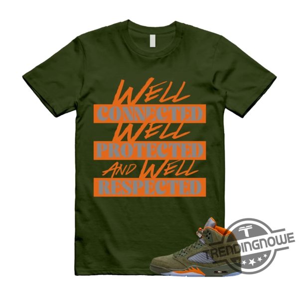 Jordan 5 Olive Army Solar Orange Shirt Match Well Jordan 5 Olive Shirt Sweatshirt Hoodie trendingnowe 1