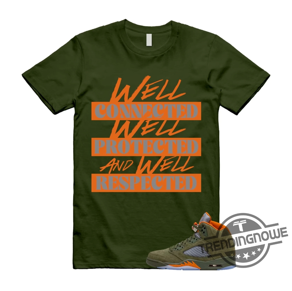 Jordan 5 Olive Army Solar Orange Shirt Match Well Jordan 5 Olive Shirt Sweatshirt Hoodie