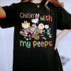 Chillin With My Peeps Shirt Snoopy And Charlie Brown T Shirt Sweatshirt Hoodie Easter Day Gift Shirt Easter Shirt trendingnowe.com 1