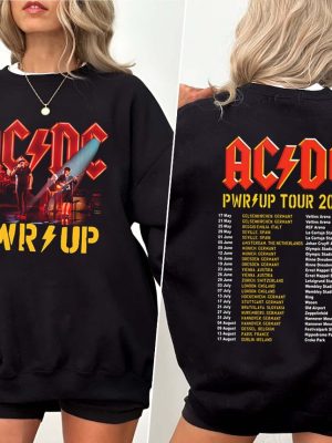 Acdc Pwr Up World Tour 2024 Shirt Rock Band Acdc Shirt Acdc Tour 2024 Acdc World Tour 2024 Unique revetee 2