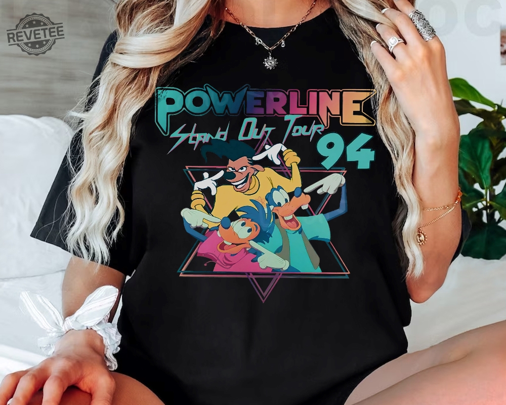 Disney Retro 90S A Goofy Movie Powerline Stand Out Tour 94 Shirt Wdw Magic Kingdom Holiday Shirt A Goofy Movie Characters Unique