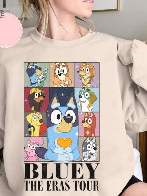 Bluey Eras Tour Shirt Midnights Bluey Shirt Bluey The Eras Tour Shirt Family Themed Bluey Birthday Shirt Old Navy Bluey Shirt Unique revetee 3