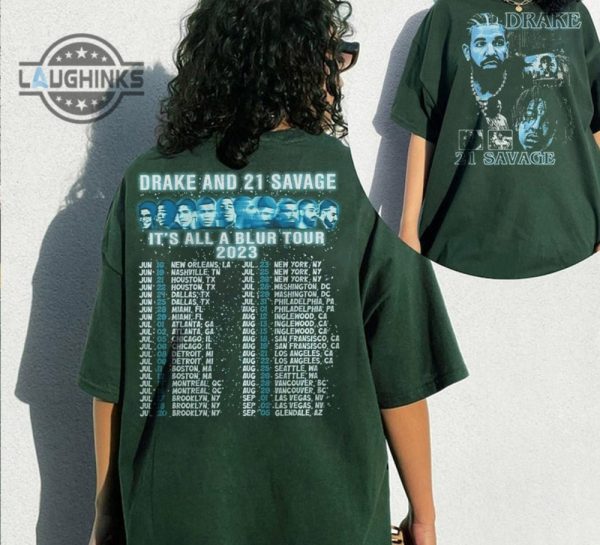 vintage drake 21 savage tour rescheduled shirt drake its all a blur tour 2023 shirt 21 savage rapper her loss tee drake 21 savage tour tshirt sweatshirt hoodie laughinks 1 2